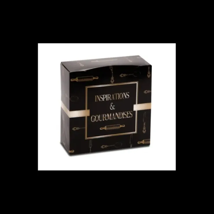 CUISINEADDICT Boîte pâtissière Inspirations et Gourmandises - 20 x H 8 cm - (x50) Discount