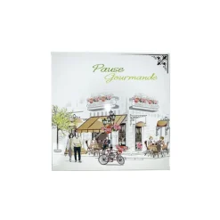 CUISINEADDICT Boîte pâtissière Pause Gourmande - 18 x H 5 cm - (x50) Discount