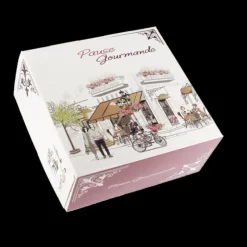 CUISINEADDICT Boîte pâtissière Pause Gourmande - 22 x H 8 cm - (x50) Online