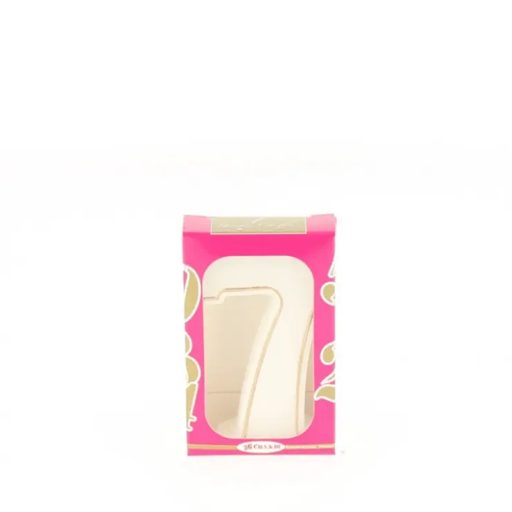 CUISINEADDICT Bougie anniversaire chiffre 7 blanche avec filet doré Online
