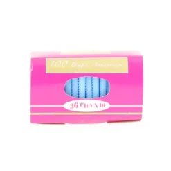 CUISINEADDICT Bougie anniversaire torsadée Bleue (x100) Discount