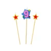 GATODECO Bougie Chiffre 9 avec 2 bougies étoiles Gatodéco Hot