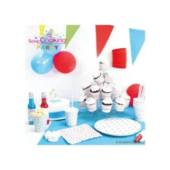 SCRAPCOOKING Bougie Chiffre 4 Blanche à Etoiles Multicolores Online