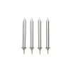 GATODECO Bougies Argentées (x12) avec bobèches Gatodéco