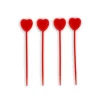 GATODECO Bougies Coeurs Rouges sur Piques (x4) Gatodéco New