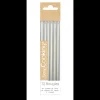 SCRAPCOOKING Bougies Longues Argentées 12 cm (x12) Clearance