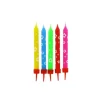 GATODECO Bougies Multicolores à Fleurs Blanches (x10) Gatodéco Hot