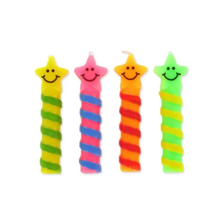 GATODECO Bougies Smileys Etoiles (x4) Gatodéco Outlet
