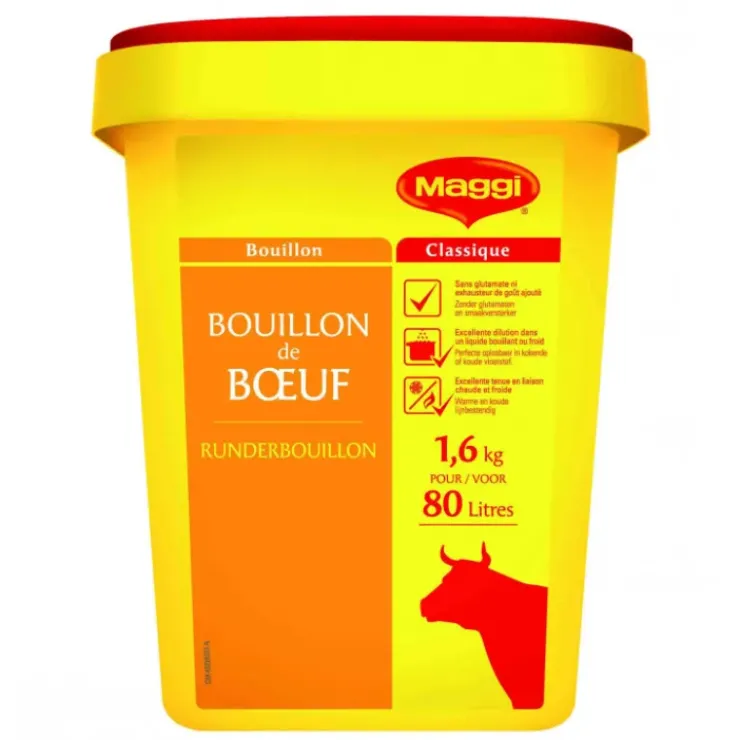 CUISINEADDICT Bouillon de bœuf 80L 1600g Discount