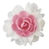 FLORENSUC Bouquet Fleur Azyme 10 cm Rose et Blanc 5 cm (x6) Sale