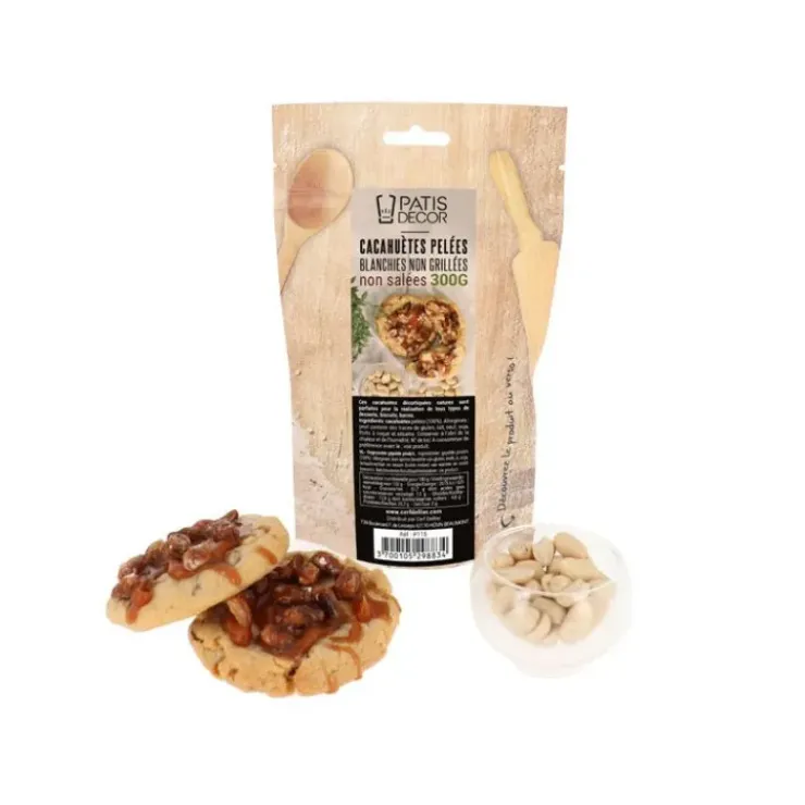 PATISDECOR Cacahuètes Non Salées et Pelées 300 g Patisdécor Discount