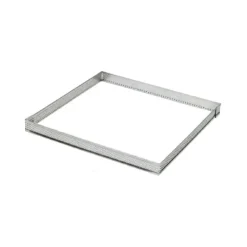MALLARD FERRIERE Cadre à Tarte Carré Inox Perforé 16 cm H.2 cm Clearance