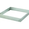 MALLARD FERRIERE Cadre à Tarte Carré Inox Perforé 20 cm H.2 cm Discount