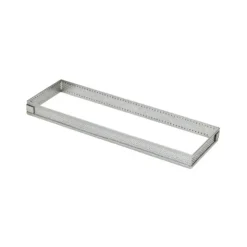 MALLARD FERRIERE Cadre à Tarte Rectangle Inox Perforé 28x10 cm H.2 cm Outlet