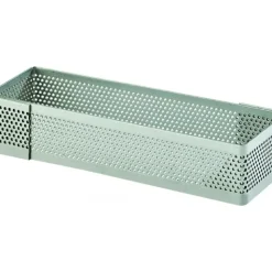 MALLARD FERRIERE Cadre à Tarte Rectangle Inox Perforé 11x3.5 cm H.2 cm New