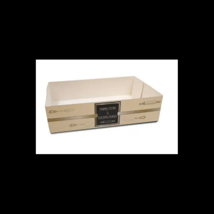 CUISINEADDICT Caissette pâtissière Inspirations - 18 x 12 x H 5 cm - (x100) New