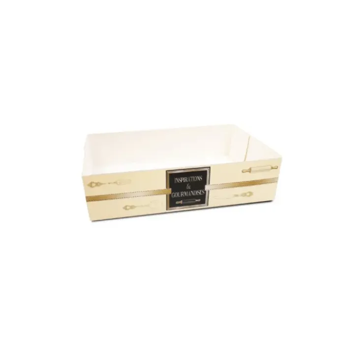 CUISINEADDICT Caissette pâtissière Inspirations -14 x 11 x H 5 cm- (x100) New