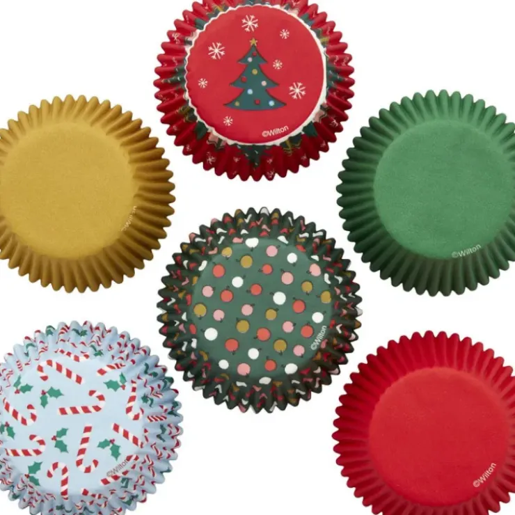 WILTON Caissettes Cupcakes Fêtes de Noël 6 motifs (x150) Discount