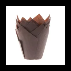 HOUSE OF MARIE Caissettes Cupcakes Marron Tulipe (x36) Outlet