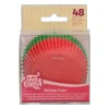 FUNCAKES Caissettes Cupcakes Rouge et Verte (x48) New