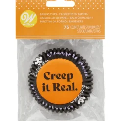 WILTON Caissettes Cupcakes Squelette Halloween (x75) Sale