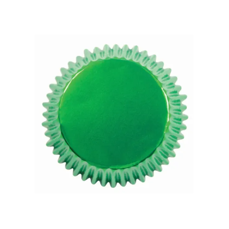 HOUSE OF MARIE Caissettes Cupcakes Vert Métallique (x24) Online