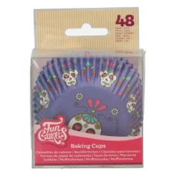 FUNCAKES Caissettes Cupcakes Violettes Fête des Morts (x48) New