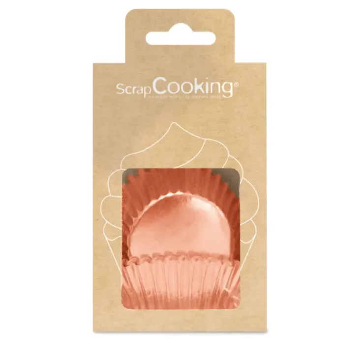 SCRAPCOOKING Caissettes Rose Gold (x48) Clearance