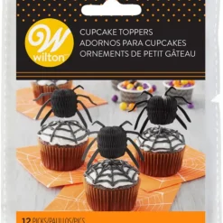 WILTON Cake Topper Araignée Papier 7 x 3 cm (x12) Outlet