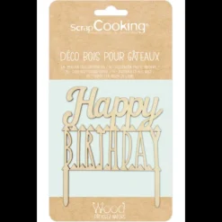 SCRAPCOOKING Cake Topper Bois Happy Birthday 12 cm Outlet