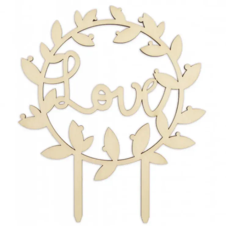 SCRAPCOOKING Cake Topper Bois Love 12,5 cm