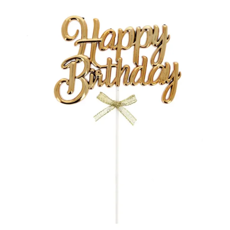 PATISDECOR Cake Topper Happy Birthday Doré Patisdécor Best