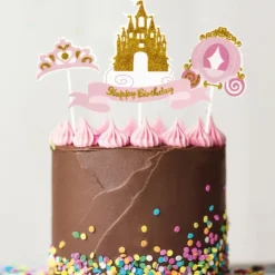PATISDECOR Cake Topper Happy Birthday Princesse (x4) Patisdécor Hot