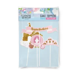 PATISDECOR Cake Topper Happy Birthday Princesse (x4) Patisdécor Hot