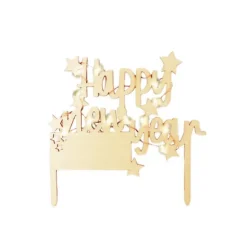 SCRAPCOOKING Cake Topper Happy New Year Led Sale