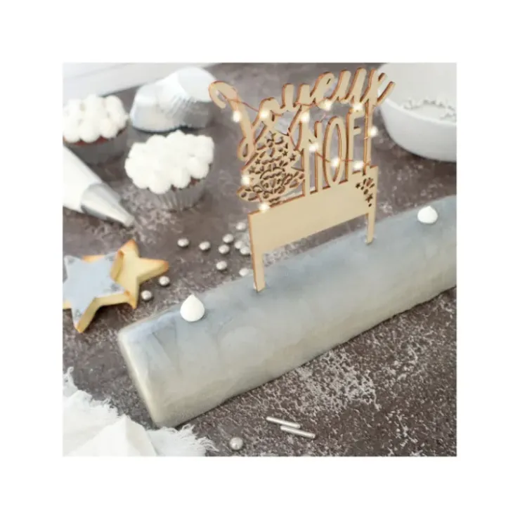 SCRAPCOOKING Cake Topper Joyeux Noël Led