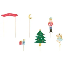 PARTYDECO Cake Toppers Noël Casse-Noisette (x6) Sale