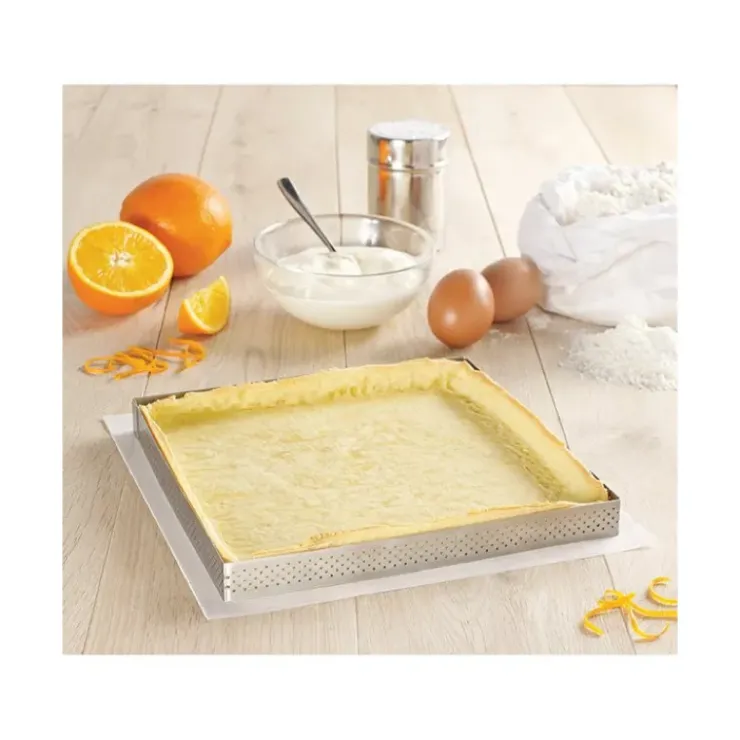 DE BUYER Carré perforé 17,5 cm de L'école Valrhona par Hot