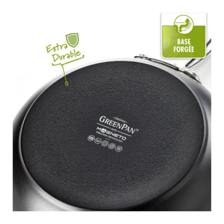 GREENPAN Casserole Induction Becs Verseurs Ø 16 cm Collection BARCELONA PRO New