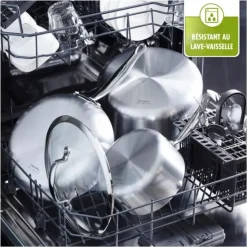 GREENPAN Casserole Inox Ø 16 cm avec Becs Verseurs PREMIERE Outlet