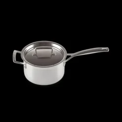 LE CREUSET Casserole Inox avec Couvercle 18 cm Hot