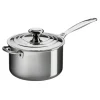 LE CREUSET Casserole inox avec couvercle 20 cm Signature Outlet