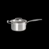LE CREUSET Casserole Inox avec Couvercle 16 cm Hot