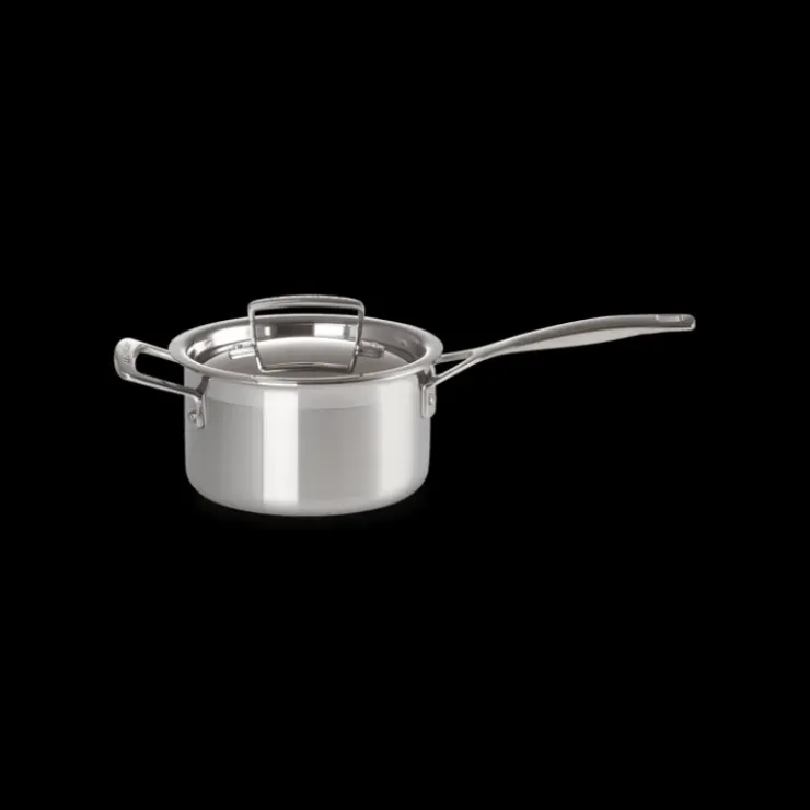 LE CREUSET Casserole Inox avec Couvercle 16 cm Hot