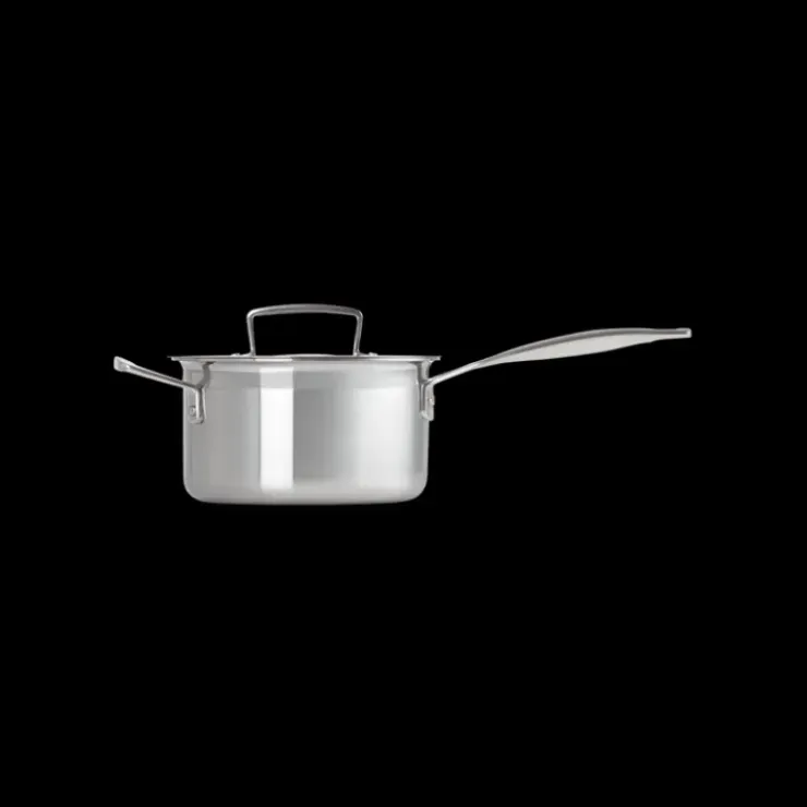 LE CREUSET Casserole Inox avec Couvercle 16 cm Hot
