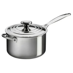 LE CREUSET Casserole inox avec couvercle 18 cm Signature Hot