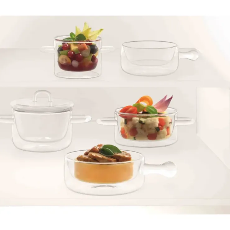 LUIGI BORMIOLI Casserole Verre Double Paroi 16 cl (x2) THERMIC GLASS New