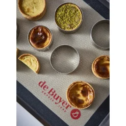DE BUYER Cercle à Entremets Perforé Ø 5,5 cm x H 3,5 cm de L'école Valrhona Discount
