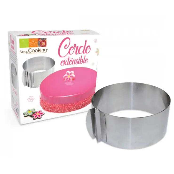 SCRAPCOOKING Cercle à Pâtisserie Extensible Inox Clearance