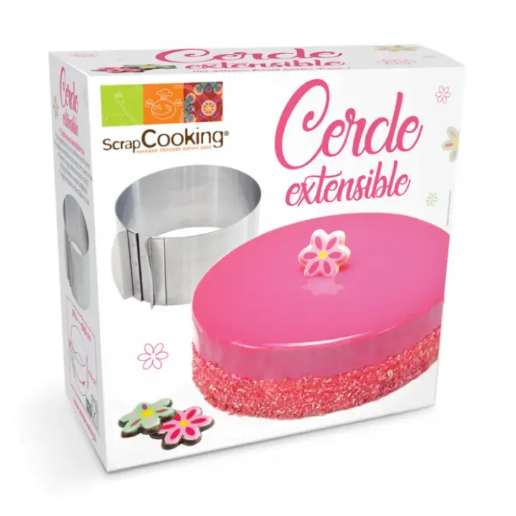 SCRAPCOOKING Cercle à Pâtisserie Extensible Inox Clearance